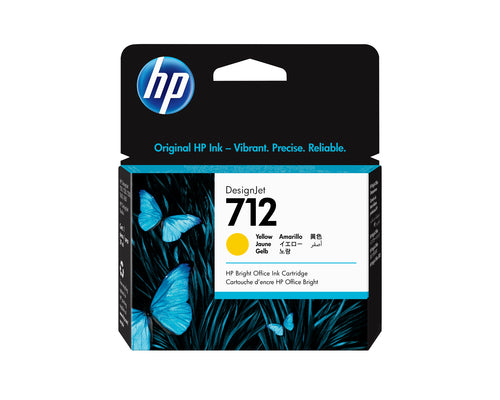 Cartucho de tinta original HP 712 Amarelo