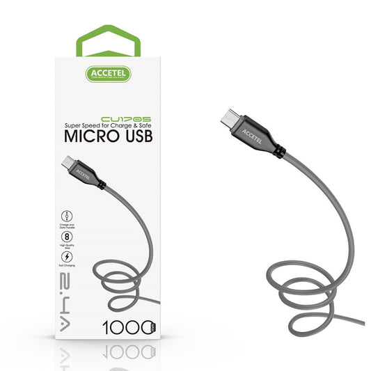 Cabo de dados TPE 2.1A - Micro USB Preto/Cinza