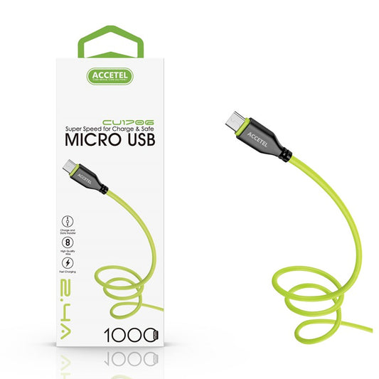 Cabo de dados TPE 2.1A - Micro USB Preto/Verde