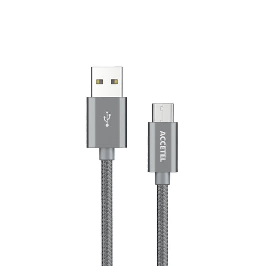 Cabo de Dados Nylon 2.4A -Micro USB Cinza - Default Title