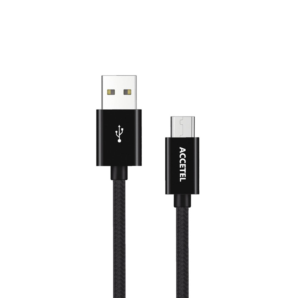 Cabo de Dados Nylon 2.4A - Micro USB preto - Default Title