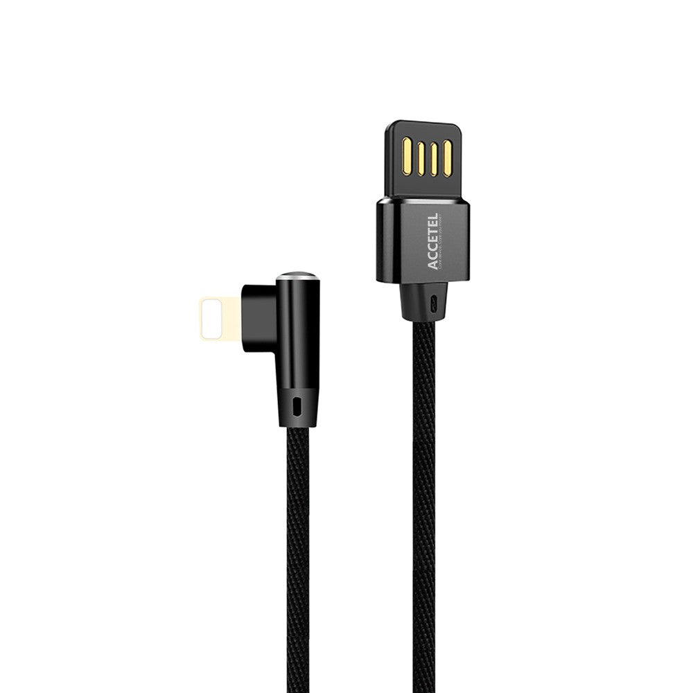 Cabo de Dados L Nylon 2.1A - Lightning Preto - Default Title