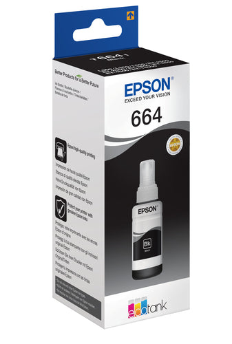 Garrafa de tinta original Epson T6641 Preto