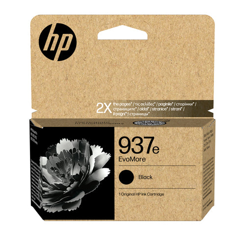 Cartucho de tinta original HP 937e XL Preto