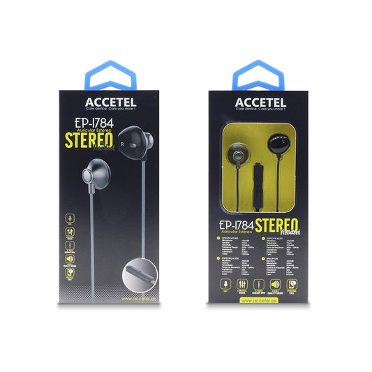 Auscultadores Estéreo 3.5mm com Microfone - Cinza Escuro