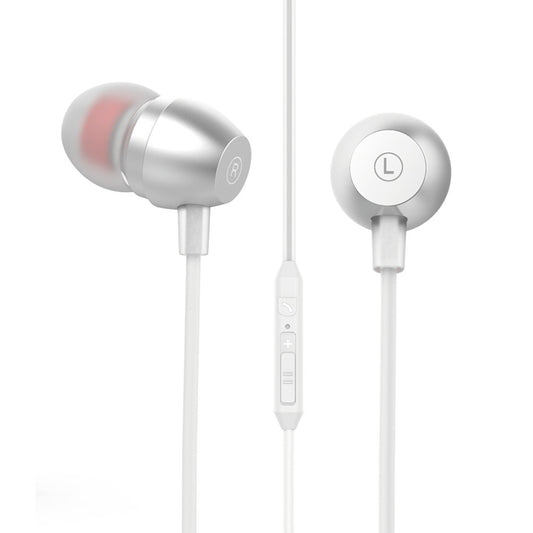 Auscultadores Estéreo 3.5mm com Microfone - Prata - Default Title
