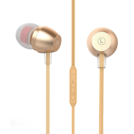 Auscultadores Estéreo 3.5mm com Microfone - Ouro - Default Title