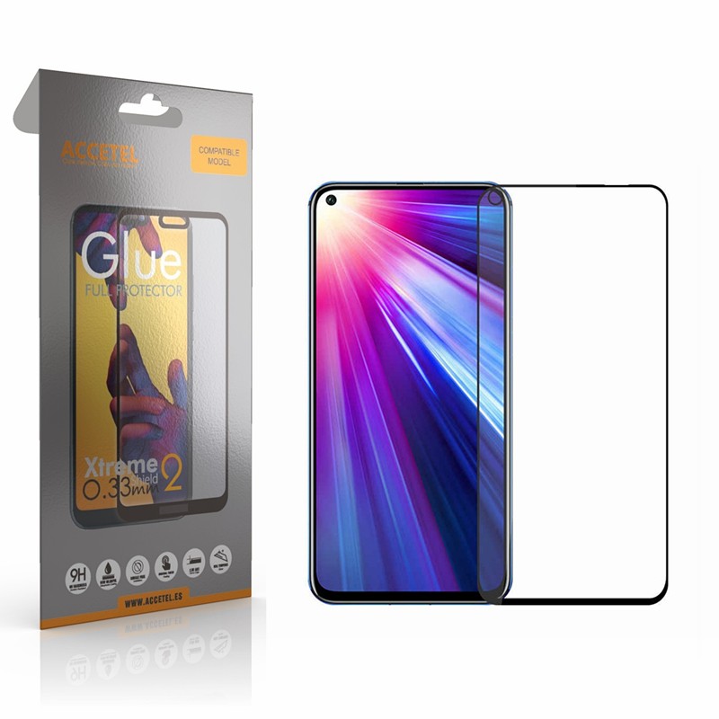 Película de Vidro 2D Full Glue Huawei Honor View 20 Preto