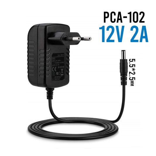 PCA-102 Carregador Genérico 12V 2A 5.5*2.5mm 24W - Default Title