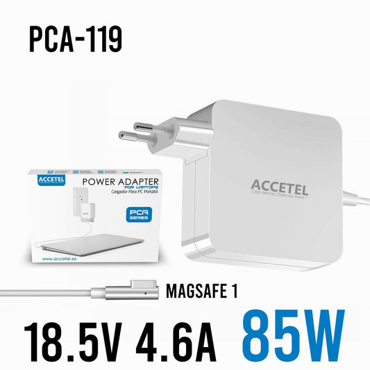 PCA-119 Carregador Macbook 85W 18.5V 4.6A Magsafe 1/L - Default Title