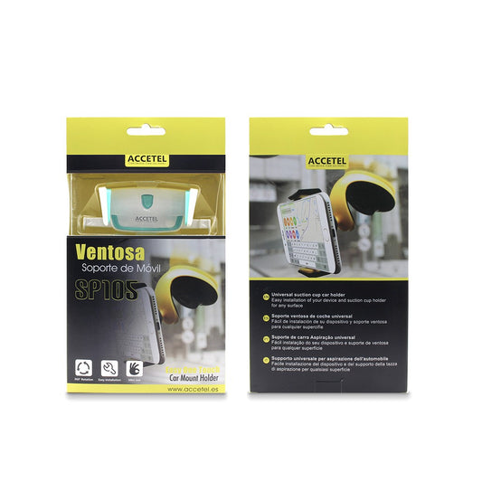 Suporte de Telefone para Ventosas Universal AutoClip - Branco