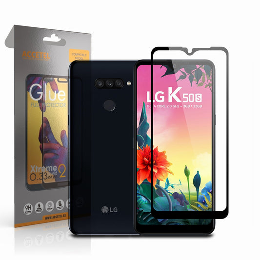 Película de Vidro 2D Full Glue - LG K50S Preto - Default Title