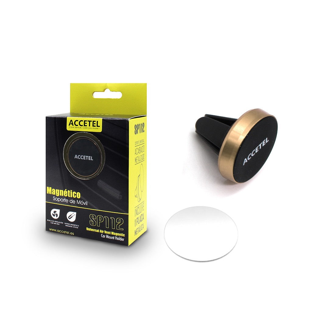 Suporte de Telefone para Carro Saída de Ar com Suporte Magnético - Ouro - Default Title