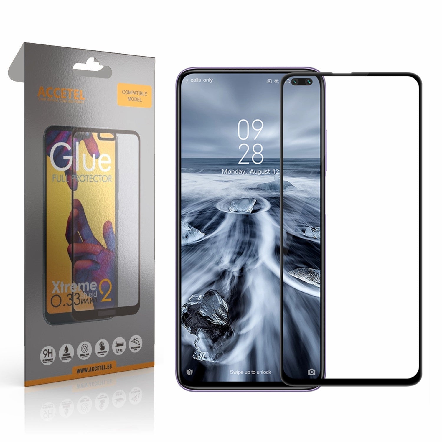 Película de Vidro 2D Full Glue Xiaomi Redmi Preto