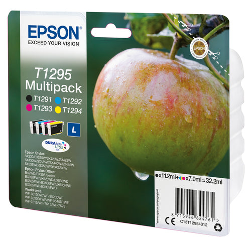 Pack de 4 de cartucho de tinta original Epson T1295 4 Cores