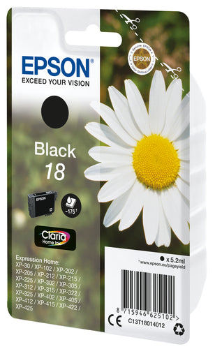 Cartucho de tinta original Epson T1801 (18) Preto