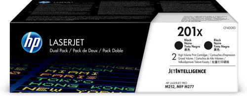 Pack de 2 de toner original HP CF400X Negro Pack de 2 Cartuchos de Toner Originales - 201X Preto