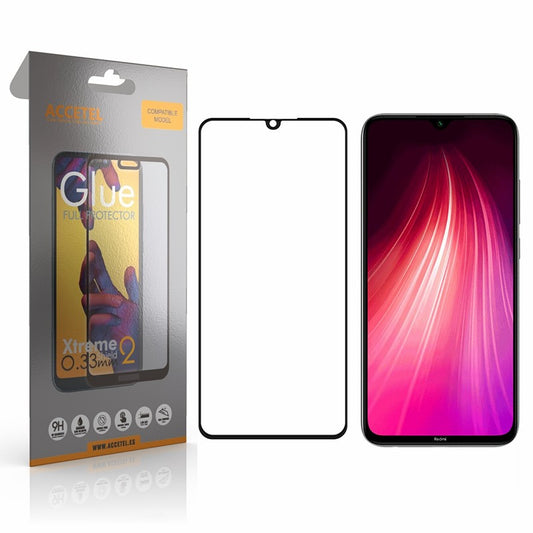 Película de Vidro 2D Full Glue Xiaomi Redmi Note 8T Preto