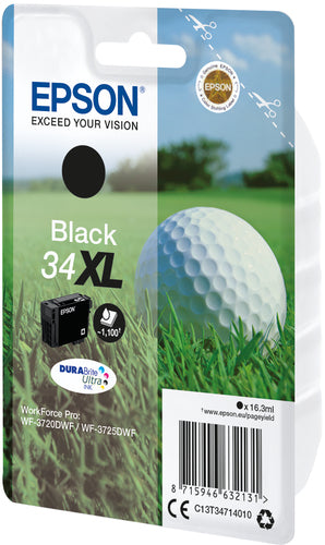 Cartucho de tinta original Epson T3471 (34XL) Preto