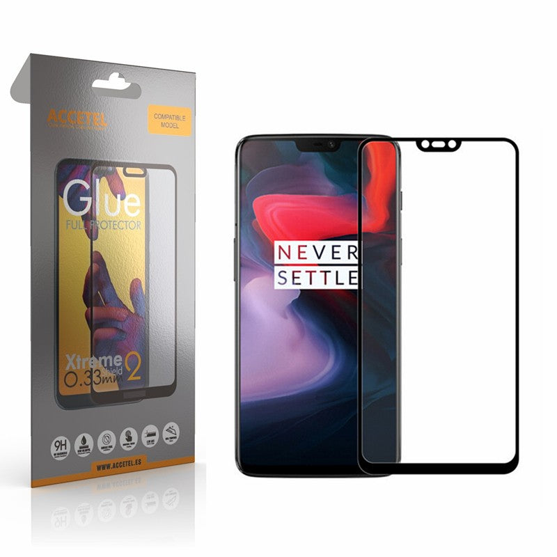 Película de Vidro 2D Full Glue OnePlus 6T Preto