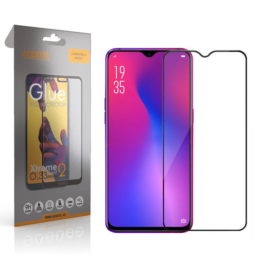 Película de Vidro 2D Full Glue Oppo A7/AX7 Preto