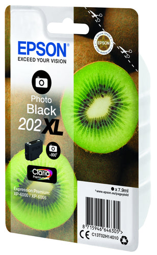 Cartucho de tinta original Epson 202XL Preto Foto