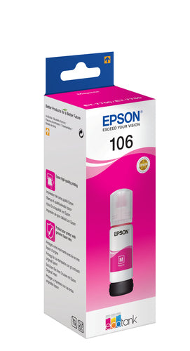 Garrafa de tinta original Epson 106 Magenta