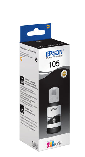 Garrafa de tinta original Epson 105 Preto
