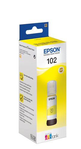 Garrafa de tinta original Epson 102 Amarelo