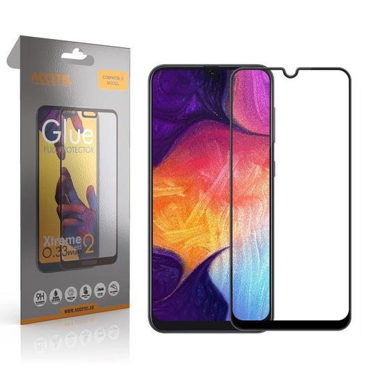 Película de Vidro 2D Full Glue - Samsung Galaxy A30 Preto - Default Title