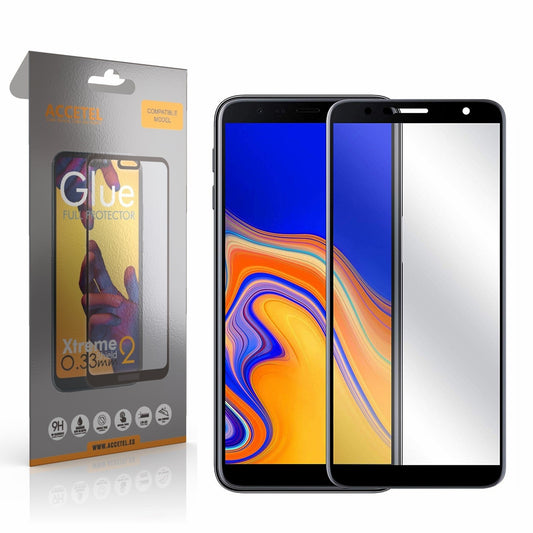Película de Vidro 2D Full Glue - Samsung Galaxy J4+ 2018 Preto - Default Title