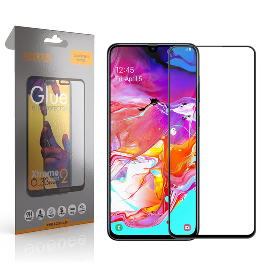 Película de Vidro 2D Full Glue - Samsung Galaxy A70 Preto - Default Title