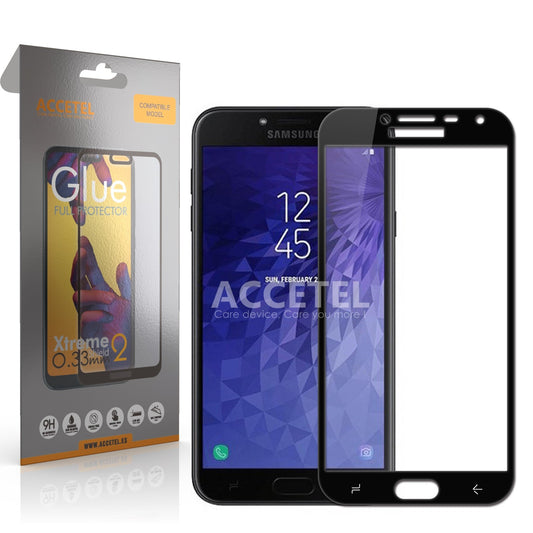 Película de Vidro 2D Full Glue - Samsung Galaxy J4 2018 Preto - Default Title
