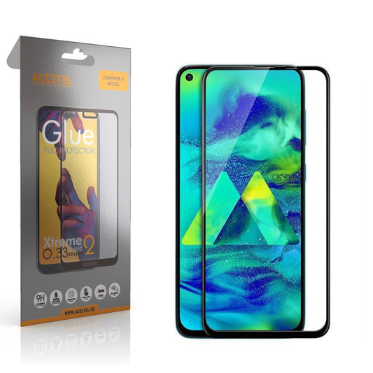 Película de Vidro 2D Full Glue - Samsung Galaxy M40 Preto - Default Title