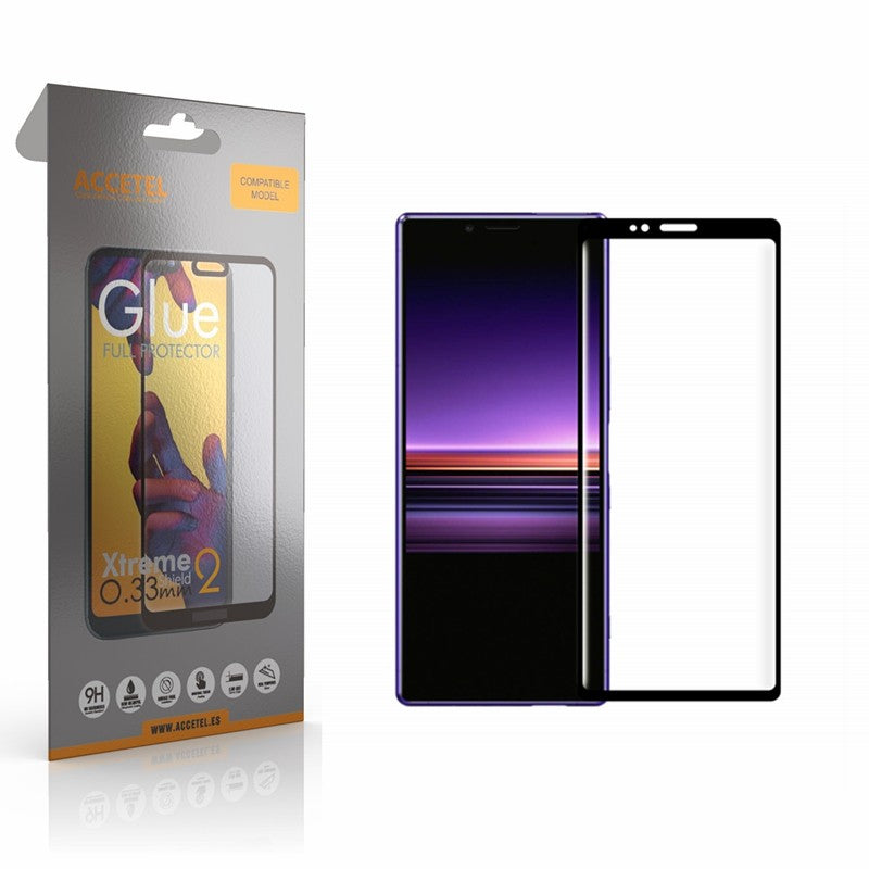 Película de Vidro 2D Full Glue Sony Xperia 1 Preto