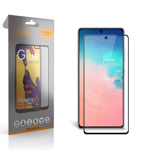 Película de Vidro 2D Full Glue - Samsung Galaxy S10 Lite(2020) / A91 Preto - Default Title