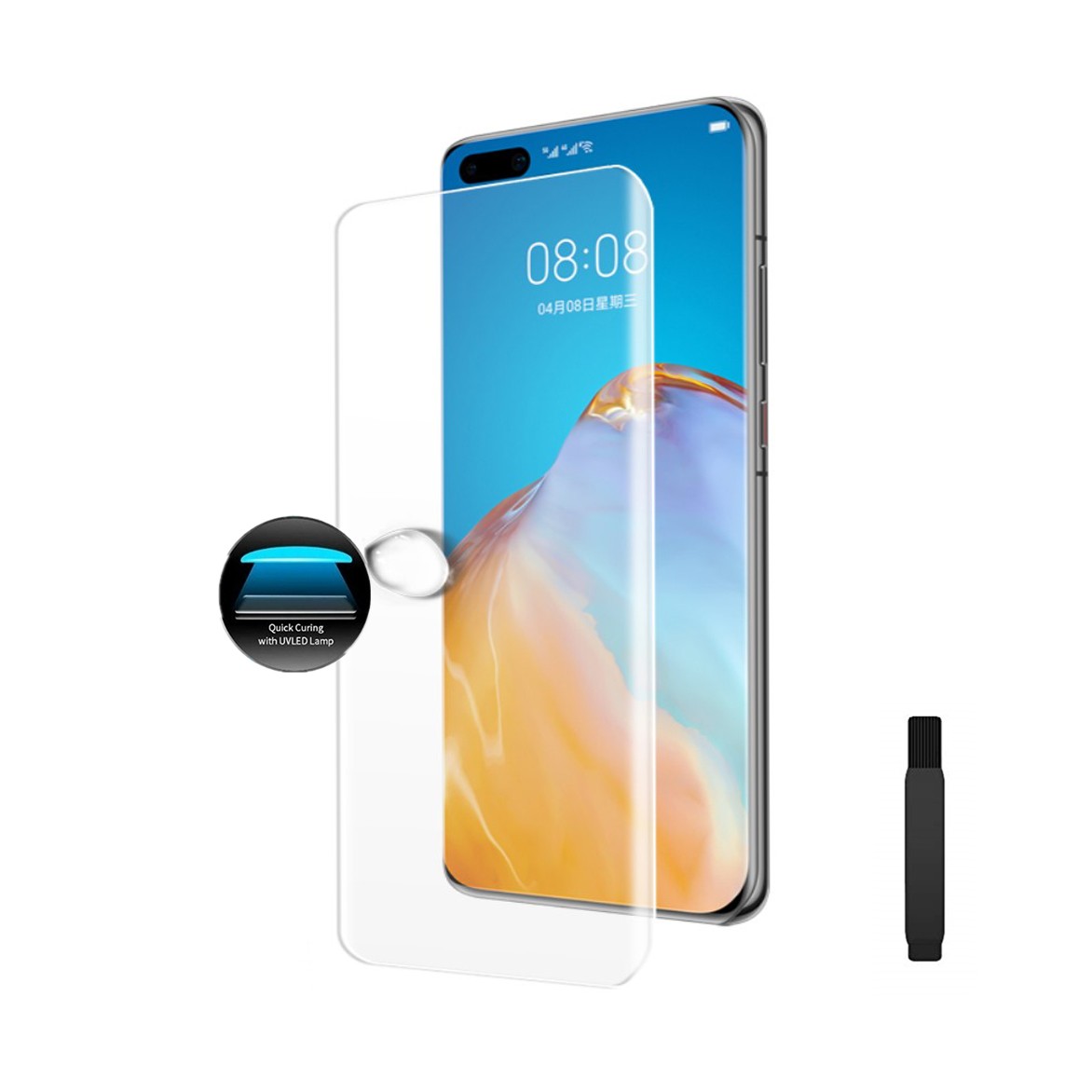 Película de Vidro UV Líquido - Huawei P40 Pro (Versão de Capa) - Default Title