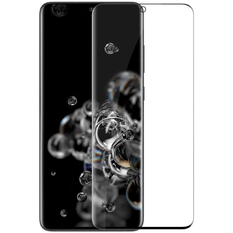 Película de Vidro Curvo Samsung Galaxy Ultra / 5G Preto (Desbloqueio de impressão digital)