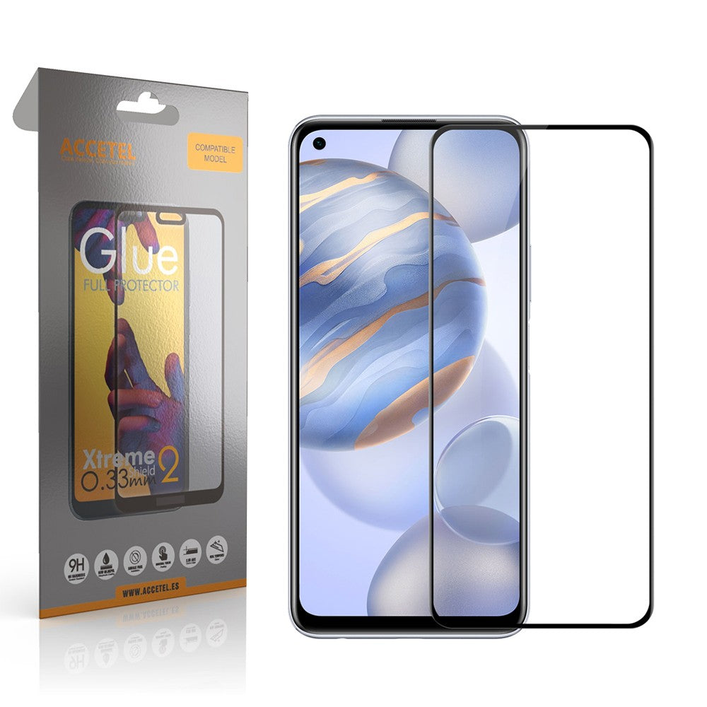 Película de Vidro 2D Full Glue Huawei Lite 5G Preto