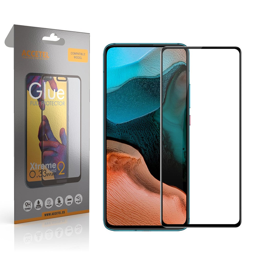 Película de Vidro 2D Full Glue Xiaomi Pocophone F2 Pro Preto