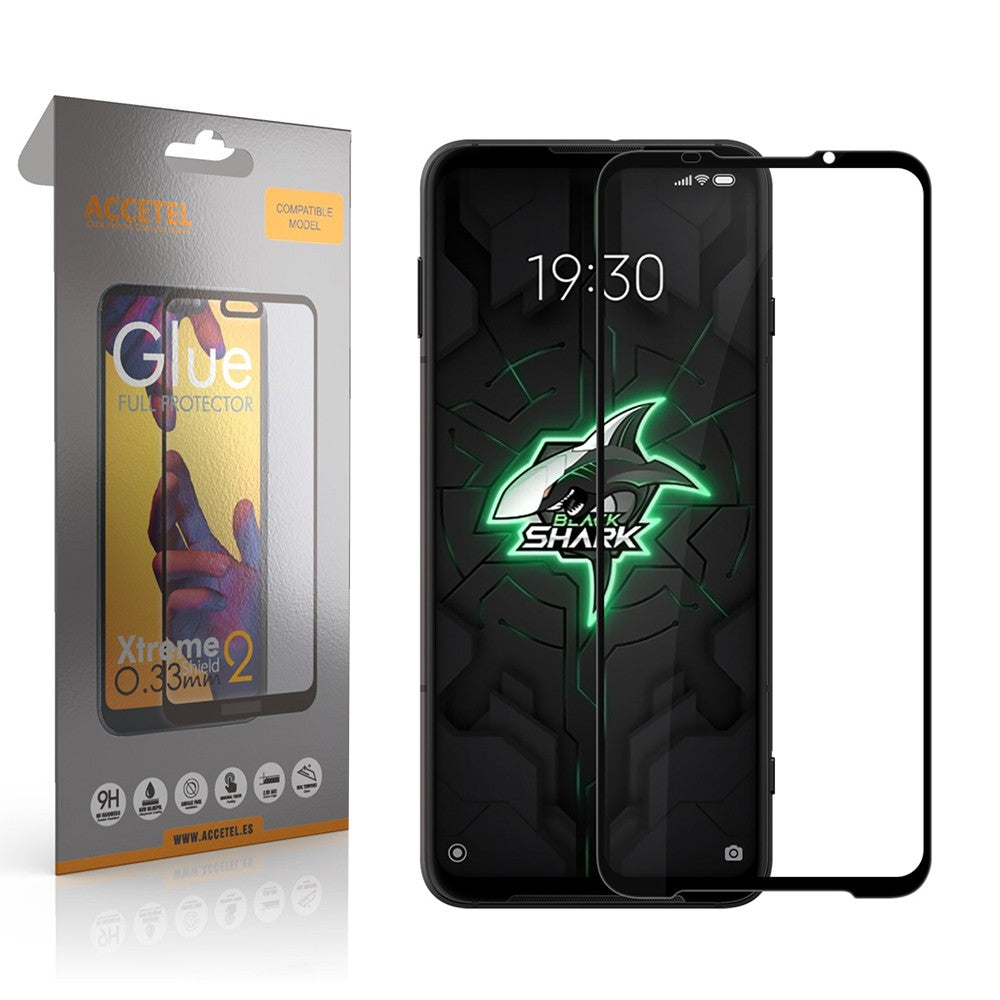 Película de Vidro 2D Full Glue Xiaomi Black Shark 3 Pro Preto