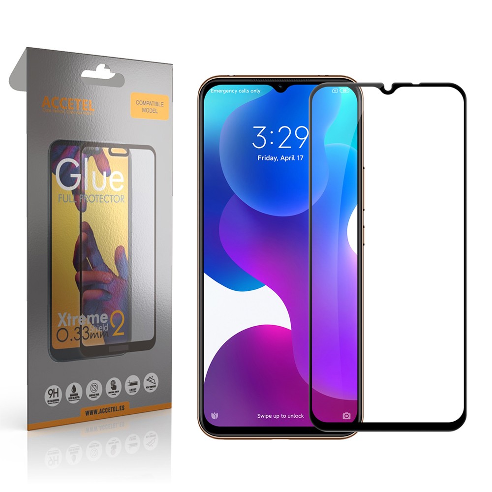 Película de Vidro 2D Full Glue Xiaomi Mi 10 Lite 5G Preto