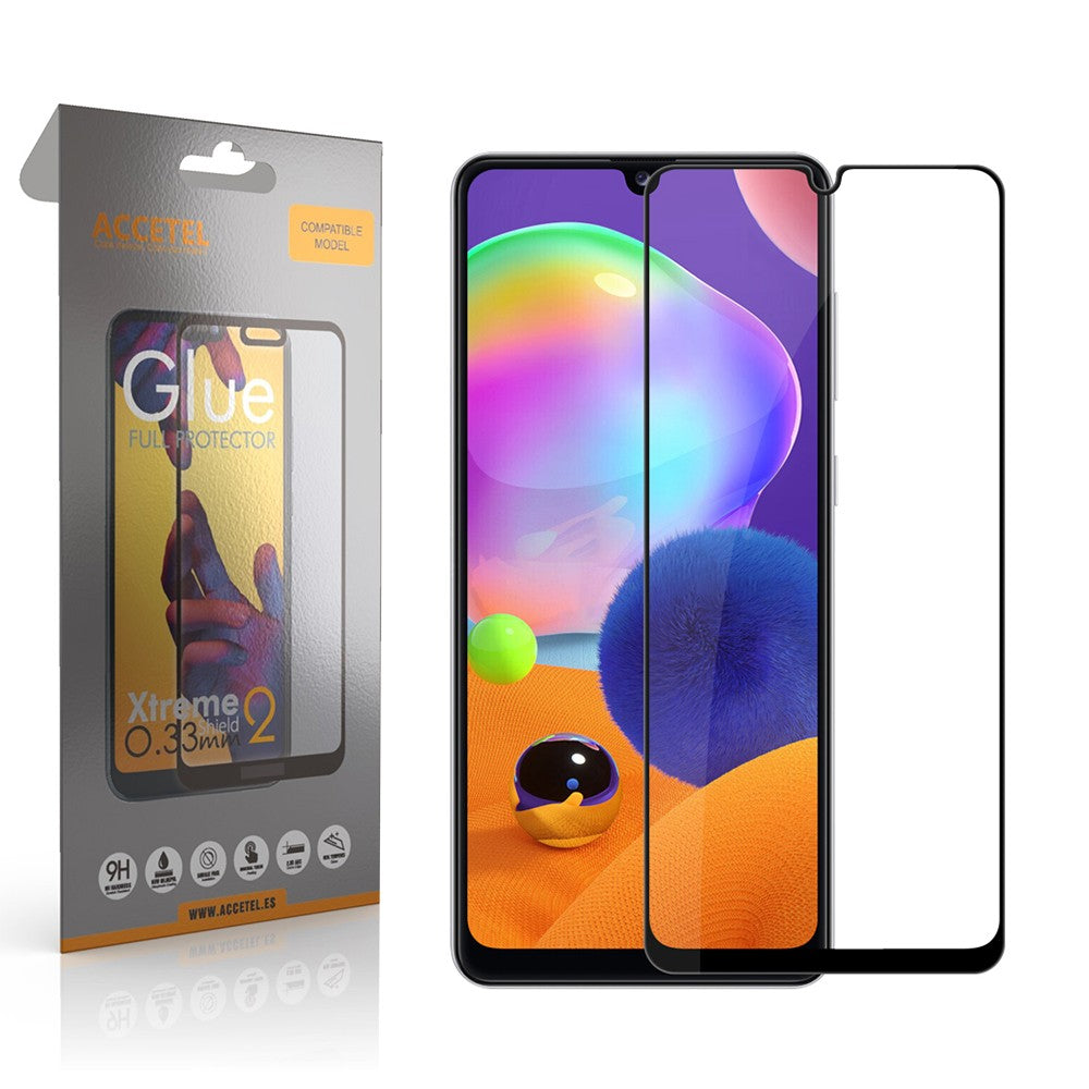Película de Vidro 2D Full Glue - Samsung Galaxy A31 Preto - Default Title