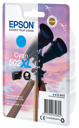 Cartucho de tinta original Epson 502XL Ciano