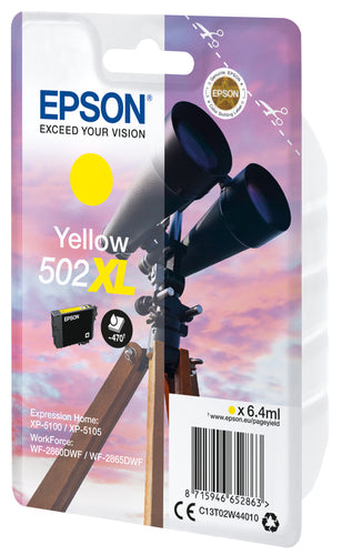 Cartucho de tinta original Epson 502XL Amarelo