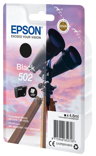 Cartucho de tinta original Epson 502 Preto