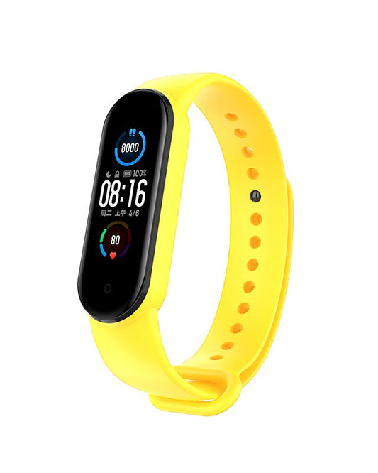 Correia de Silicone Mi Band 5 Amarela