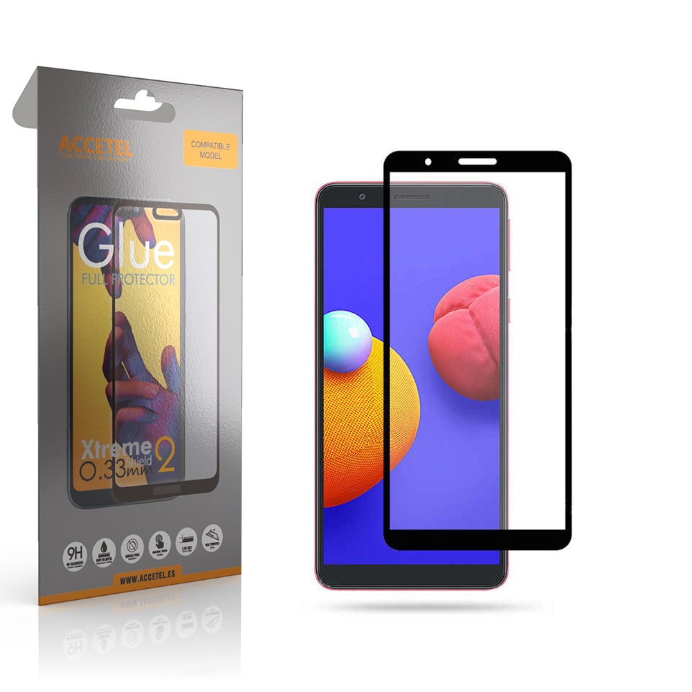 Película de Vidro 2D Full Glue - Samsung Galaxy A01 Core Preto - Default Title