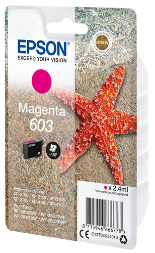 Cartucho de tinta original Epson 603 Magenta