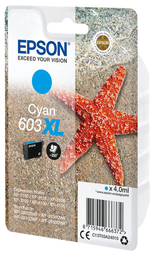 Cartucho de tinta original Epson 603XL Ciano
